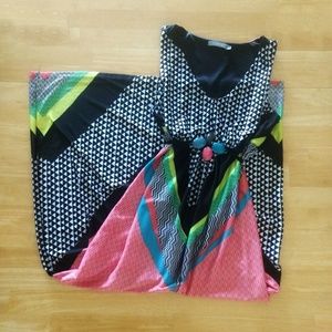 Colorful Maxi Dress - Large - Great for Summer!
